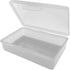 Travel Soap Box with Lid - Clear White, Perfect for Traveling, Gym, or Storage, Made in The USA