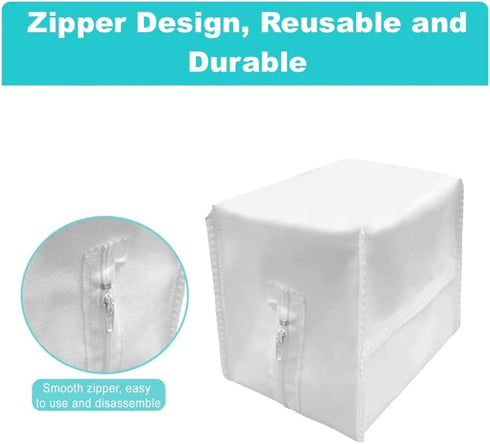 Replacement Reusable Zipper Dust Bags for iRobot Roomba i1, i3, i4, i5, i7, i8, j5, j7, j9, s9 Plus (4 Pack)