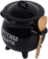 Pacific Giftware Witches Broth Cauldron Ceramic Bowl with Broom Spoon by Pacific Giftware