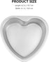 Luxshiny Heart Cake Pan 5pcs 4 Inch Mini Cake Pans Heart Shaped Cake Baking Moulds Aluminium Cake Tin Cheesecake Pan Bakeware for Wedding Birthday Valentine Day by Luxshiny