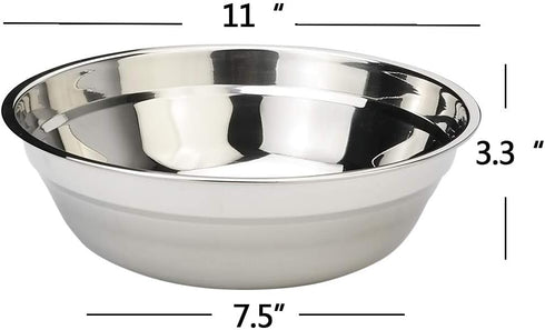 Large Stainless Steel Mixing Bowls, Serving Bowl, Set of 4 by Kekow