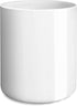 Glossy White Ceramic Utensil Holder for Countertop, Modern Small Cooking Utensil Crock, Easy to Clean, 4.5×6.4 IN