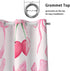 Reateforin 2 42"WX63"H Preppy Pink Cherry Bows Curtains Princess Curtains for Girls Bedroom Coquette Decor Bow Themed