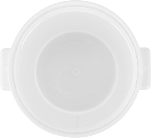 Restaurantware-Met Lux 4 Quart Food Storage Container, 1 White Container - Lids Sold Separately, Red Volume Markers