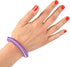 ArtCreativity Pack of 12 Neon Spring Bracelets - Assorted Elastic Plastic Wristbands, Fun Party Favor, Goodie Bag