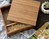 6.73x6.73x1.38inch) Wood Gift Box with Sliding Top, JBOS Discrete Sliding-Lid Wooden Boxes Photo Box Wedding Memory Box