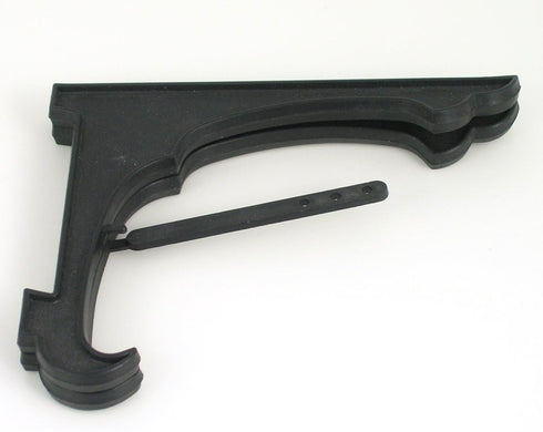 Black Easel - Set of 10 - Plastic Easels with Adjustable Locking Bar - Folding Display Stands - 5" H