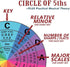 4 String Bass Instructional Chart - Fretboard Notes Poster, Nashville Numbering System, 11"x17"