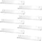Sooyee 8 Pack 15 Inch Acrylic Invisible Kids Floating Bookshelf for Kids