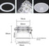 Lokusel 2 10 Oz/300ml Pcs PET Plastic Storage Jars with Airtight Hinged Lids,Durable Clear Wide Mouth canning Jars