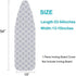 Ironing Board Cover and Pad, Standard Size 15"x54", Heavy Duty Extra Thick Cotton with Elastic Edge