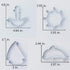 LILIAO Nautical Cookie Cutter Set - 4 Piece - Anchor, Sailboat, Rudder and Dolphin Biscuit Fondant Cutters