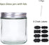 6 Pack 16 oz Glass Jars with Lids, Kitchen Canisters for Food Storage, Pantry Organization for Flour, Sugar, Coffee