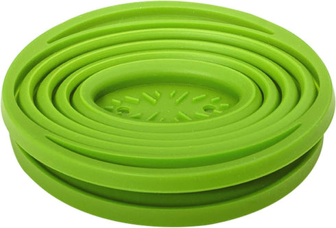 Collapsible Coffee Filter, Rubber Coffee Maker, Reusable Dripper for Hiking, Camping, Home, Office (Green)