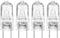 Light Bulb for GE Microwave Oven, 120V/20W Replacement Halogen Bulb, Fits GE Kenmore Samsung Maytag Elite Microwave