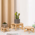 night blooming 5-15 Inch 190lb Plant Stand Indoor, Bamboo & Wood Plant Holders Indoor Stand, No Screws Required Stable