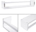 24 Inch Set 3, AZSKY Nursery Bookshelves White, Floating Bookshelves for Wall of Baby Kids Room Decor, Solid Wood Wall