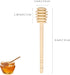 50 (6 inch) Pcs Wooden Honey Dipper Stick Collecting Dispensing Drizzling Jam Portable Wedding Party