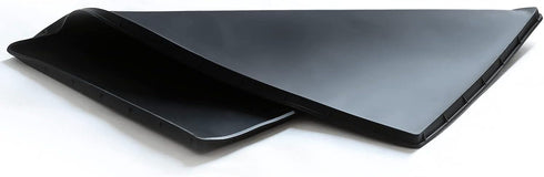 PIVBY Silicone Mat - 18.9 x 11.8" Black Coffee Maker Accessory with Lip for Automatic Machines