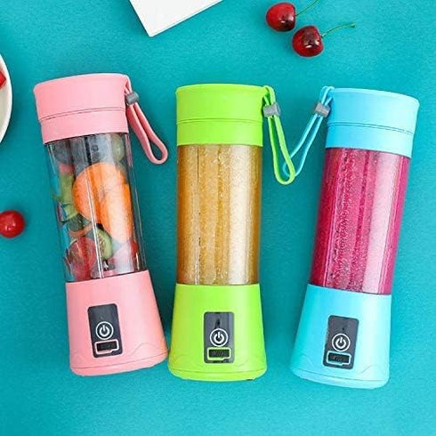 Portable Blender, Mini Fruit Mixer Rechargeable with USB for Smoothie, Green
