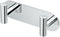 Gatco 1291 Modern Decor Wall Hook, 2-Hook Chrome on Premium Brass for Entryway, Living, Kitchen, Bedroom, Bathroom