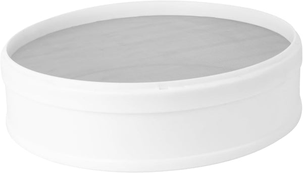 Round Sifter - 1pc Plastic Flour Sieve, Stainless Steel Colander, Ultra Fine Mesh Strainer