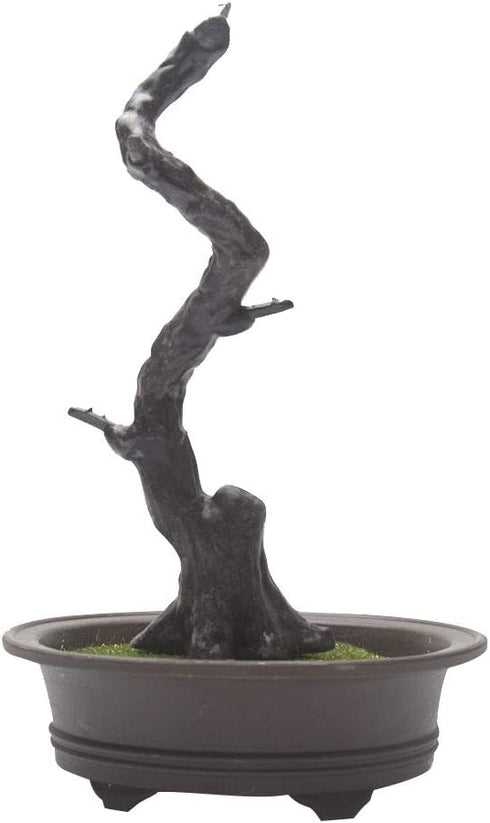 KOET Artificial Bonsai Pine Tree, 11 Inch Faux Potted Plant for Desk Display, Japanese Cedar Bonsai Plant for Home,