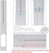 5.9 Portable Air conditioner Window Kit, Adjustable Vertical/Horizontal Sliding Window Kit Plate for Unit, AC Window