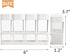 12 Set ZOOFOX Pieces Spice Shaker Jars, Plastic Seasoning Shaker Box with Lid, Transparent Barbecue Storage Containers