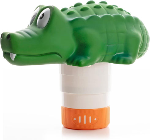 XY-WQ Chlorine Floater - Floating Pool Chlorine Dispenser (Alligator) for 1 and 3 Inch Tablets