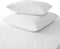 Set of 2 New Zippered Quilted Pillow Covers - Standard Size