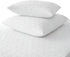 Set of 2 New Zippered Quilted Pillow Covers - Standard Size