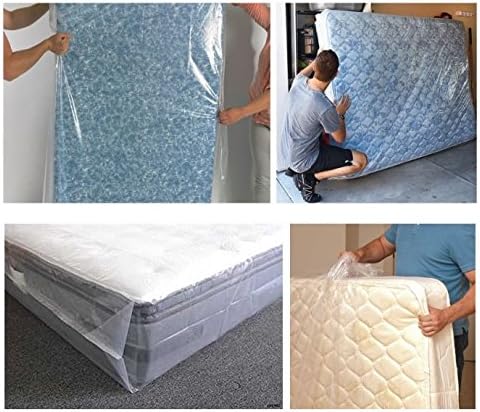 TopSoon Mattress Storage Bag, Full/Twin Size, 54-Inch by 87-Inch Clear Mattress Disposal Bag