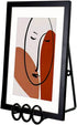 Plate Stand Holder for Wall Hanging Display Rack Art Hanger Metal Easel Photo Holder Books Bowls Platters (4, 6"x3.5"x3")