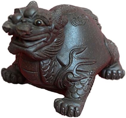 Chinese Dragon Turtle Tea Decoration - Pet Zisha Clay Lucky Fengshui Home
