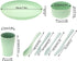 14Pcs Dinnerware Sets, Lightweight Plates, Bowls, Cups, and Cutlery, Dishwasher & Microwave Safe for 2