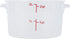 Restaurantware-Met Lux 2 Quart Food Storage Container - Translucent with Red Volume Markers, Lids Sold Separately