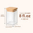 8 oz 16Pack, Set, ComSaf Spice Jars with Labels Small Spice Containers Starter Glass Seasoning Jars with Lids, Square