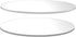 PREMIUM 6" Buttercream Cake Discs - Clear Acrylic Plastic Round Set of 2 for Serving Bake Goods Displays