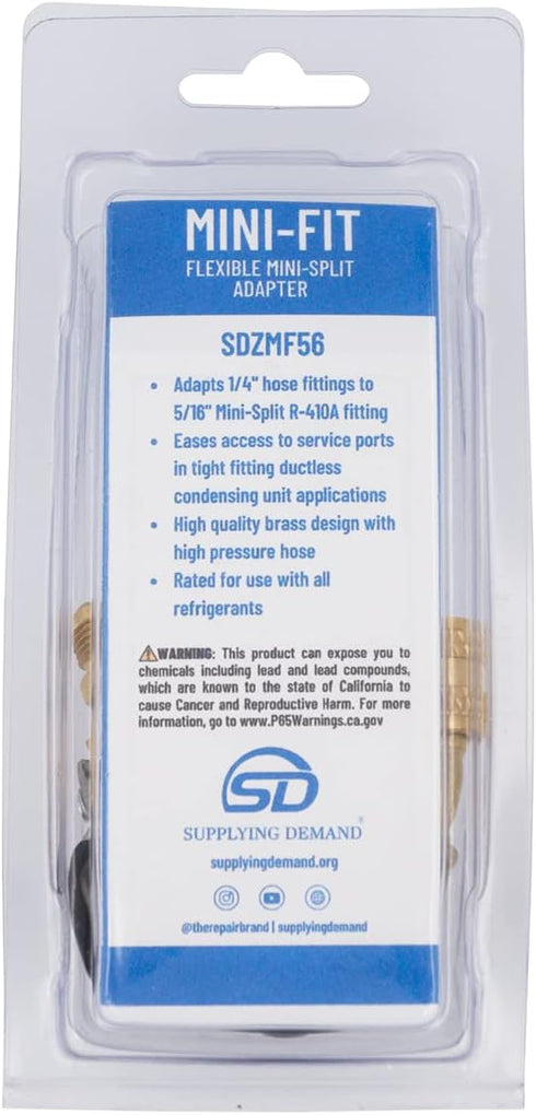 Supplying Demand ZMF56 Flexible Mini-Split Adapter, Adapts From 1/4 To 5/16 Inch Mini Split Fittings
