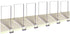 CY craft Acrylic Shelf Divider, Clear Closet Shelf Separators for Clothing and Kitchen Cabinet Storage, 6 PCS