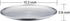 TeamFar 10 Inch Pizza Pan - Stainless Steel Pizza Tray for Oven Baking, Set of 2, Non Toxic & Dishwasher Safe