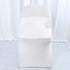 1 Set Rosette Efavormart White Satin Spandex Stretch Folding Chair Cover for Party Dining Chairs Wedding W/Foot Pockets