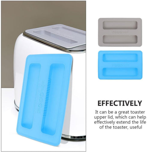 Toaster 2pcs Toaster Cover 2 Slice Toaster Lid Silicone Bread Maker Cover Upper Cover Toaster Appliance for Sandwich Bread Machine Part Accessories Grill Accessories by Kichvoe