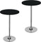 2 Pack Round Fitted Tablecloth 20 Inch Stretch Spandex Table Cover Black