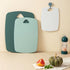 Plastic Cutting Board Set of 3, Thick Chopping Boards for Kitchen, Easy Grip Handle, Dishwasher Safe, Green