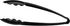 Plasticpro 9'' Heavy Duty Black Tongs, Reusable Kitchen and BBQ Serving Tong, Pack of 12 for Events