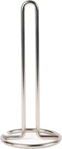 FitWell Paper Towel Holder for Kitchen Countertops, Steel Stand for Standard & Jumbo Rolls, Satin Nickel