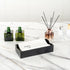 15.8 7.9 Inch 50 Luxenap X Linen-Feel Guest Towels, Lettered Hand Towels - Silver Letter 'P', Sans Serif Font, White