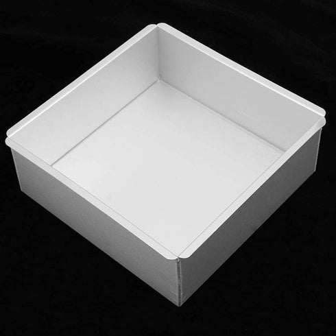 Square Cake Pan, 8.7inch Aluminum Baking Pan with Removable Bottom, Square Cheesecake Mold Bakeware